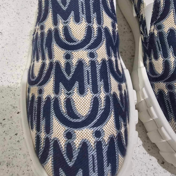Miu Miu Logo Slip On Sneakers - Picture 9 of 11